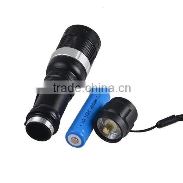 Mini 3Watt Q5 LED Torch Flashlight Zoom AA Small Flash Light
