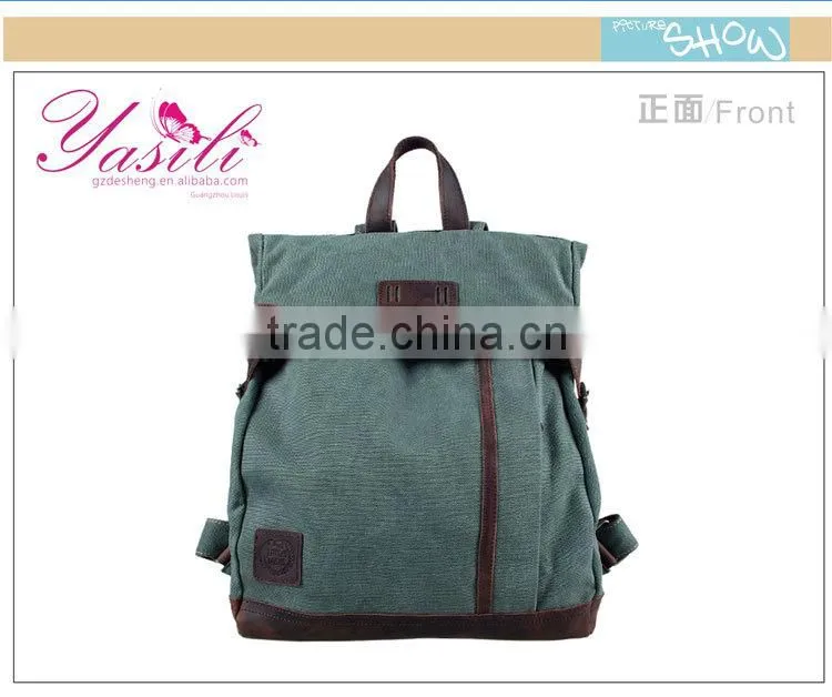 2014 Vintage Canvas Travel Backpack Weekender Bag,College Backpack,camping hiking sport backpack