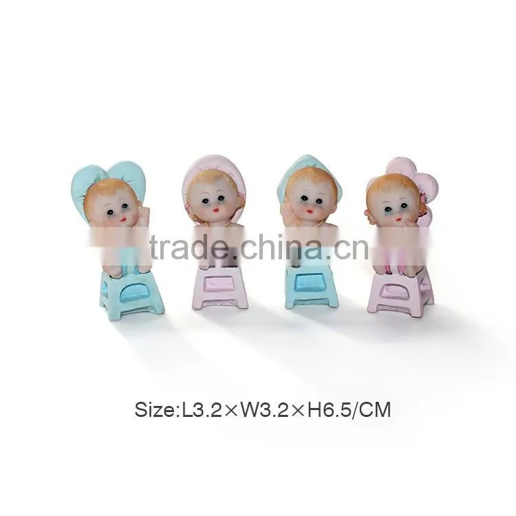 2016 Customized Lovely Baby Statue,Polyresin Cute Baby Ornament,Resin Darling Figurine