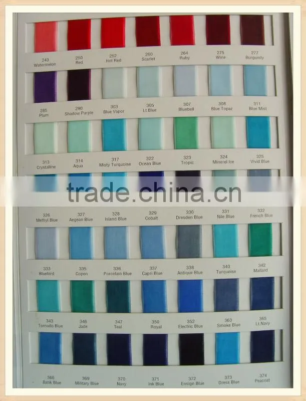 Colourful nylon velvet ribbon