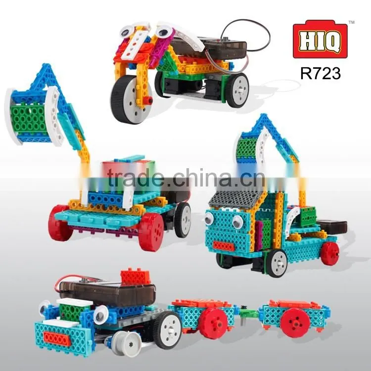 Remote control plastic building blocks educational toys for kids