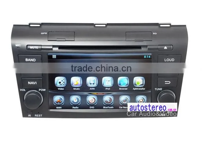 Android 4.4.4 GPS Navigation Car DVD player for Mazda 3 GPS