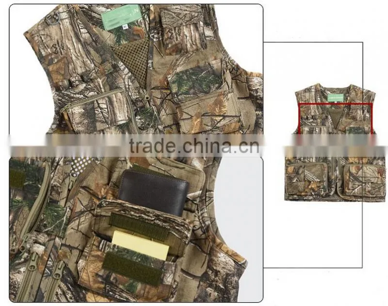 Custom Man Camo Fishing Vest