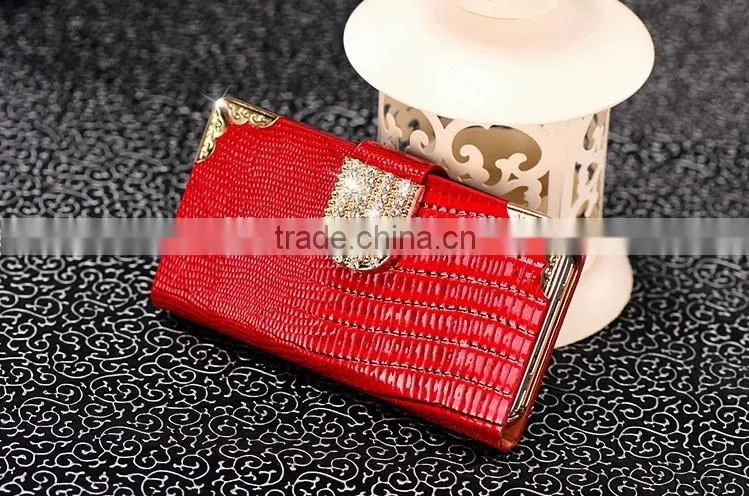 Royal Quality Crystal Magnet Leather Case For iPhone 5&5S
