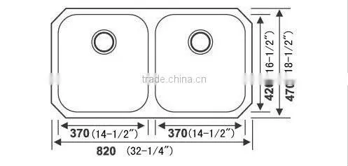 cUPC 50/50 Undermounted Double Bowl Kitchen Sinks(Best Seller in North America)