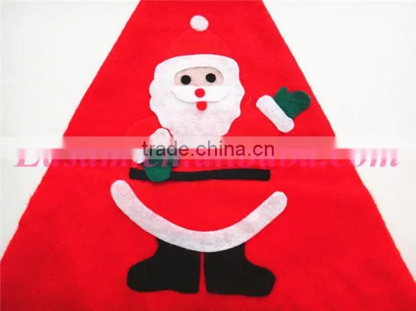 Cheap wholesale red santa custom christmas gift hat