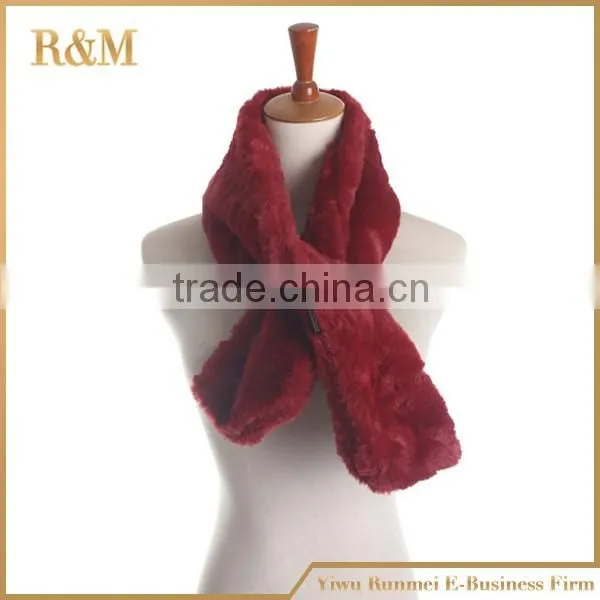 High-end Lady Elastic Fake Fur Scarf