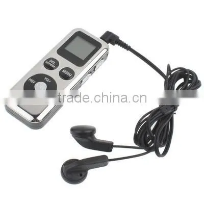 Support Telephone recording 4GB Digital Voice Recorder Dictaphone MP3 Player with TF Card Slot