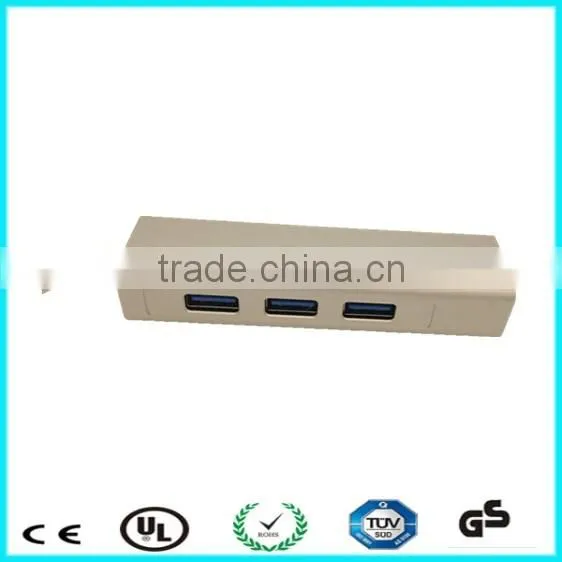 USB 3.1 Type C Multiple 3 Ports Hub with Gigabit Ethernet Network LAN Adapter