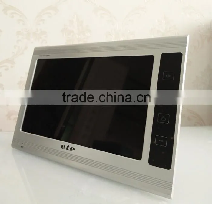 9 inch 4 wired waterproof ccd camera multi apartment commax video intercom system