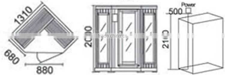 Carbon Fiber Sauna Red Tube Sauna Carbon Far Infrared Room