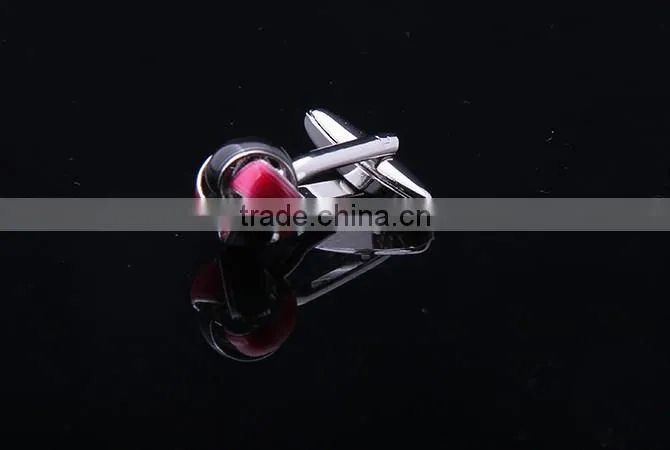 New Arriving Cufflink,Double Color Enamel Knot Cufflink