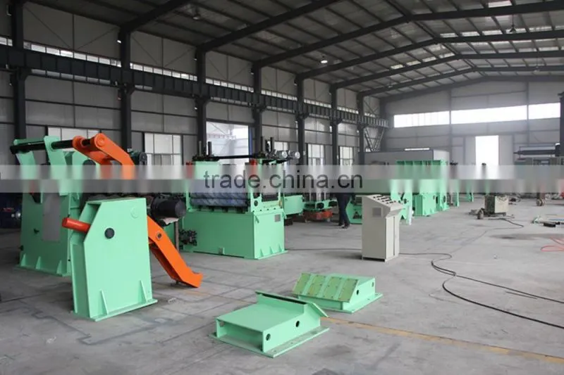 High Speed Energy Saving Cold Coil Sheet Crosscut To Length Line / Automatic Plc Hot Coil Sheet Cross Cut To Length Machine