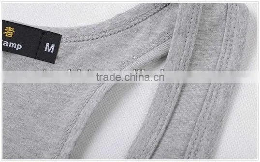 100% Cotton Slim fit Gray Men's Sleeveless Vest