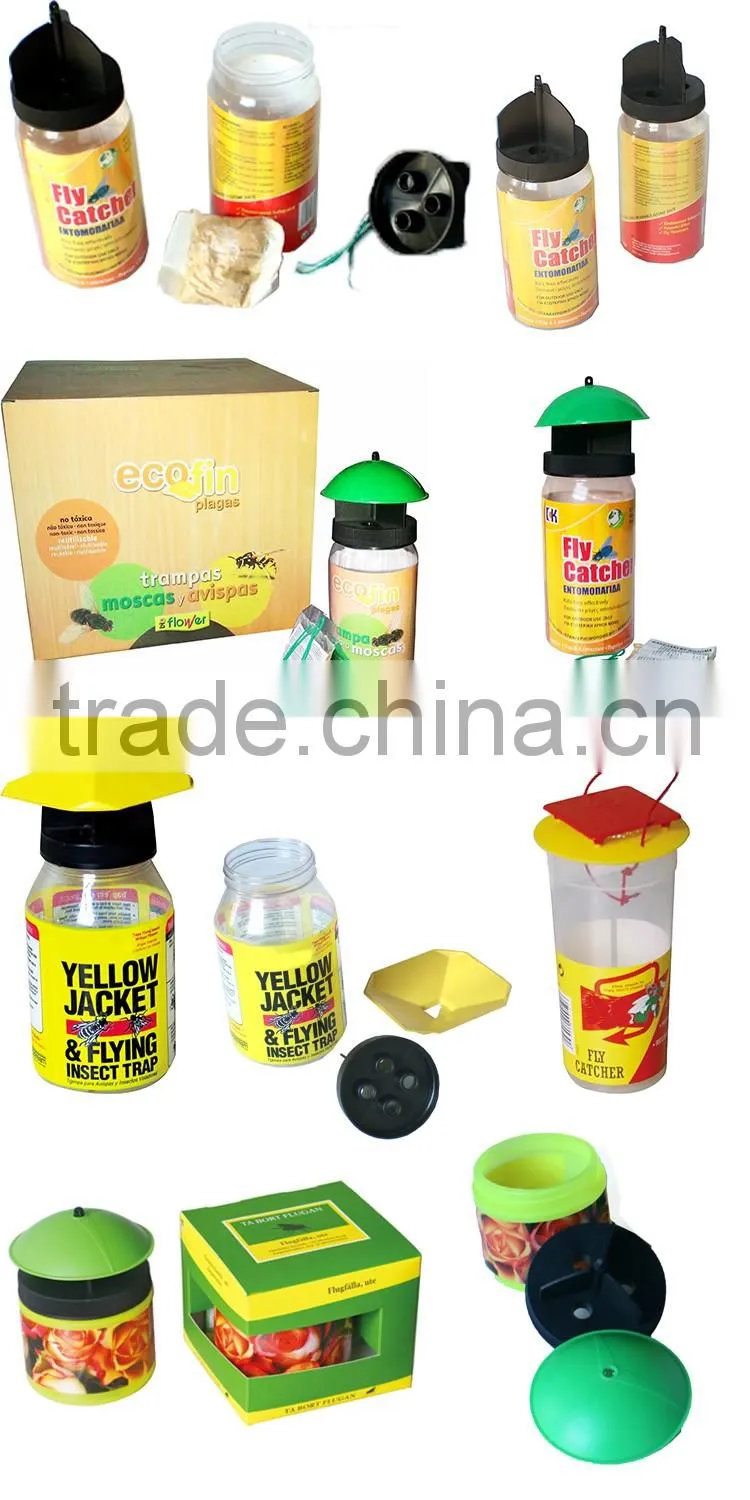 high efficient fly bottle catcher, portable fly catcher, long lasting bottle trap with fly bait