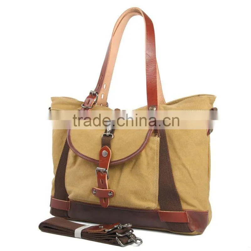 Custom travel shoulder leather bags man small shoulder bag china supplier tote bag 2016