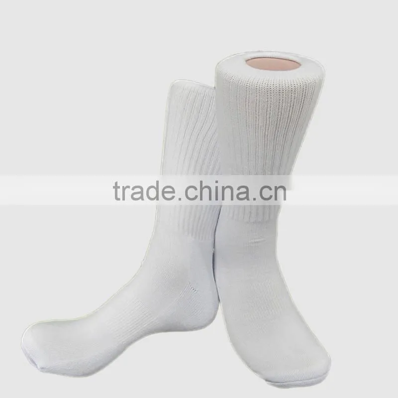 wholesale 100 sublimation white blank polyester socks