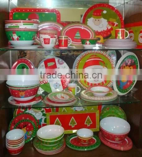 2014 Hot style melamine christmas dinnerware