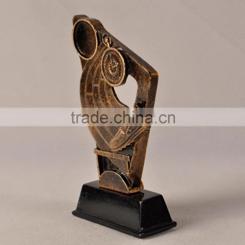 Sports trophy cup track field trophy cup polyresin artware