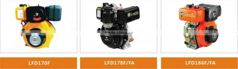 Single Cylinder Four-stroke LFD178F/ FA 7HP Diesel Engine for Generator/ Water Pump