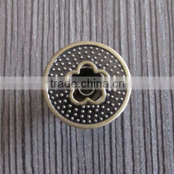 shaped metal jeans button