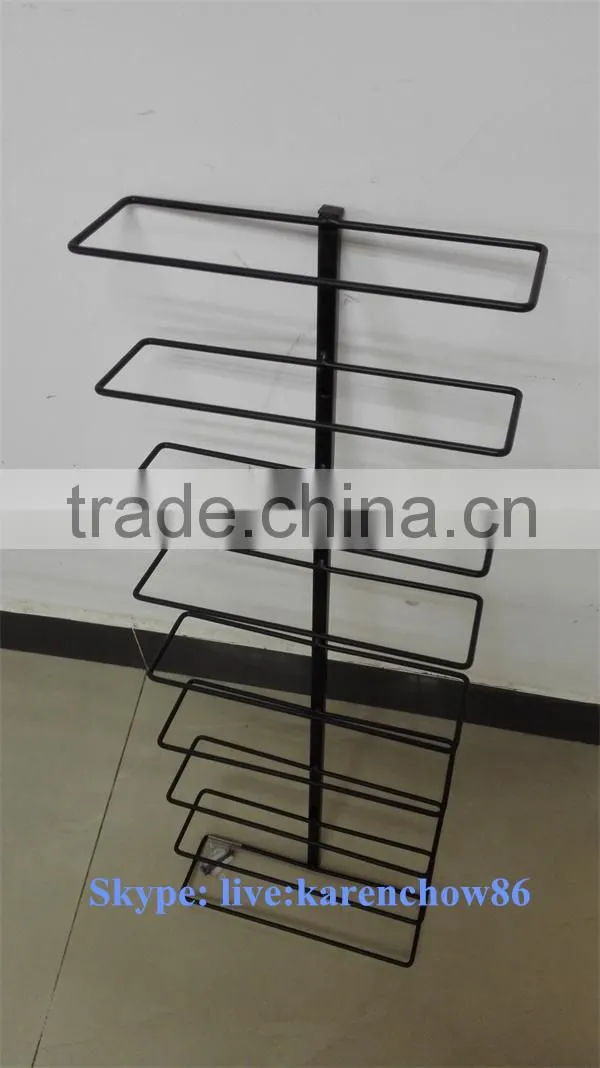 9 Bottles Black Metal Wall Mount Wine Rack