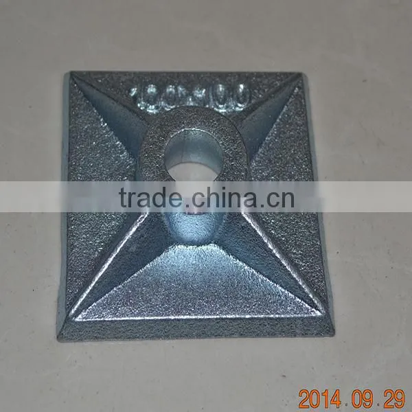 Base plate Ductile iron scaffolding accessories round base plate