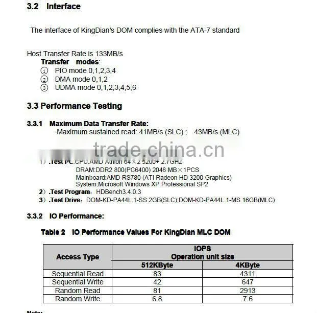 PATA Flash Module (44Pin Vertical)