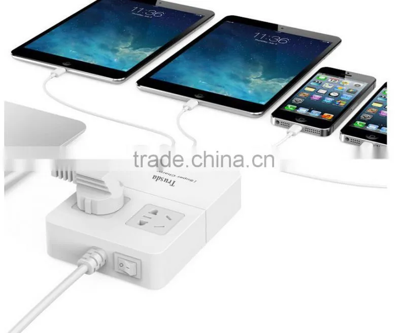40 Watts 5V / 10A Intelligent multiple 5 port USB charger wall charger