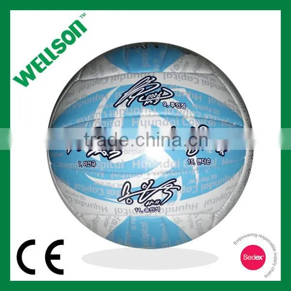 Signature volleyball for fans