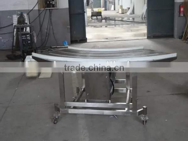 90 degree bent mesh belt conveyor