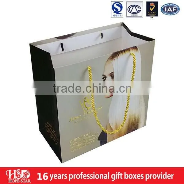 2016 Best Selling Wholesale Custom Design Paper Hair Extension Packaging Box