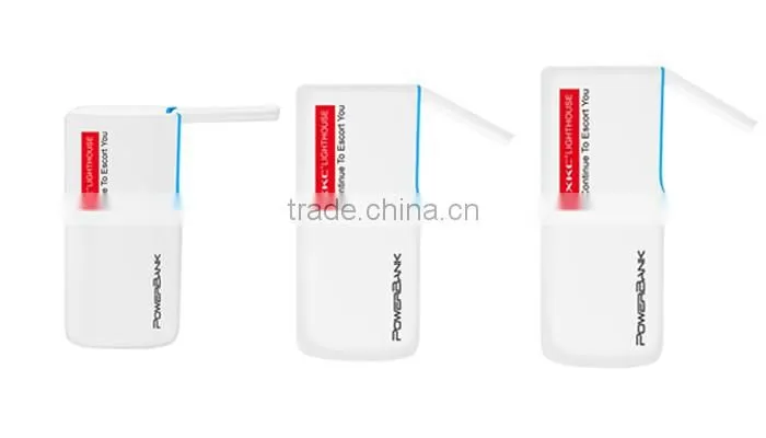 Hot Sale colorful 5000mah li-polymer portable power bank with bule LCD screen