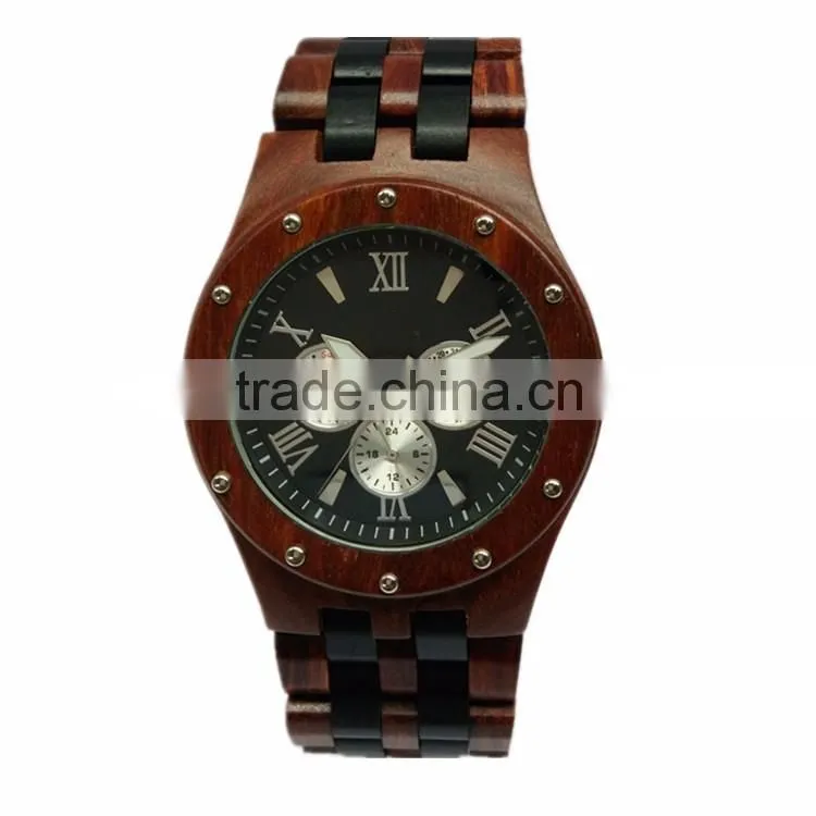 2016 Fashion luxury quartz wooden watches for mens wrist watches