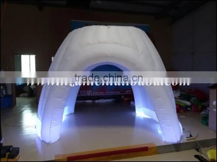 2016 Hot Sale Inflatable Tent with RGB Led Light/Inflatable Igloo Tent