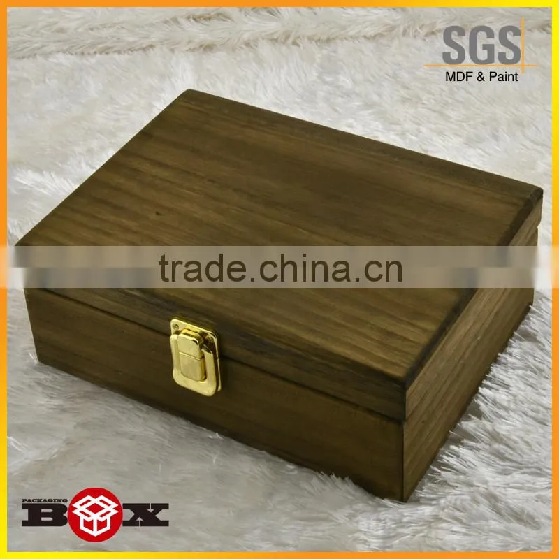 Solid sliding lid Wooden Wine box