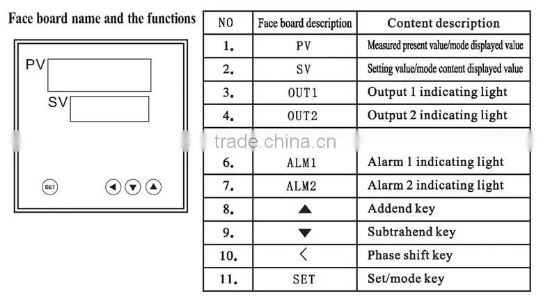 XMTG9411 panel size 48*48 digital PID control xmtg temperature controller