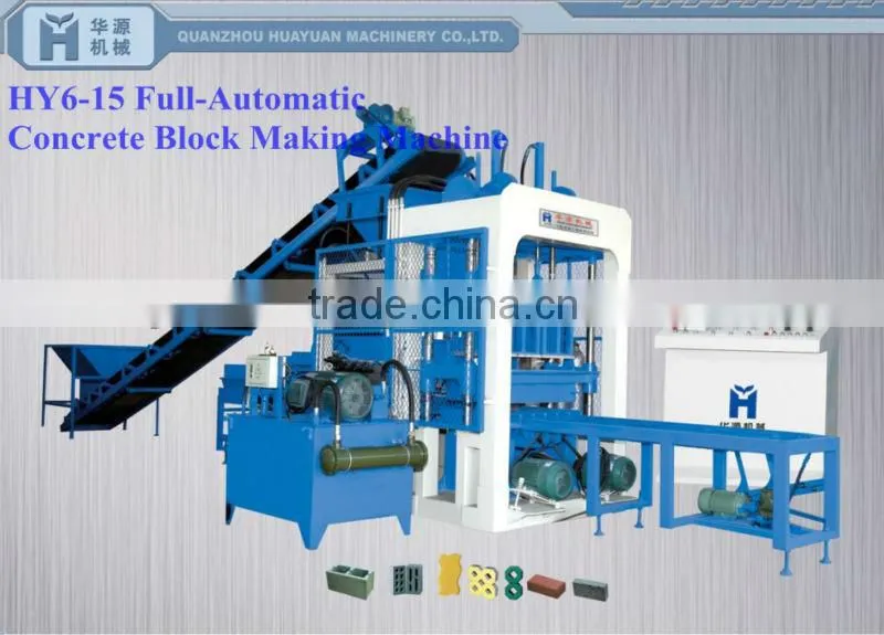 Hydraulic pressure cement block making machine HYM 6-15