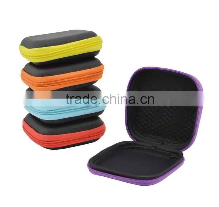 Mini Square Shape EVA Earphone Carrying Bag, EVA earphone case bag