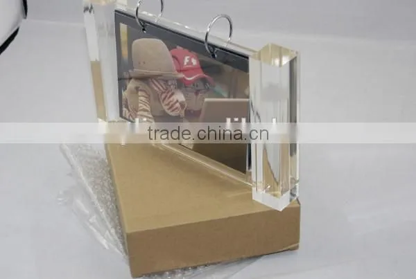 cute stand up desktop plexiglass calendar