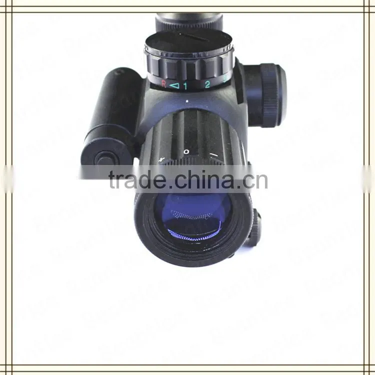 Cheap high quality universal riflescope with illumination built-in and Mil-Dot reticle for hunting shotgun