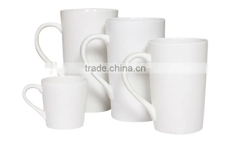 Wholesale promotional white blank ceramic mug for advertising