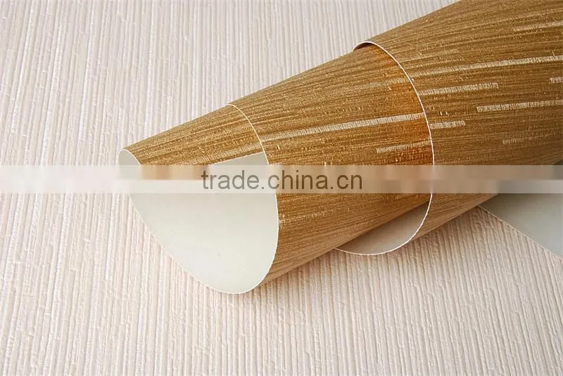 golden waterproof vinyl motel wallpaper