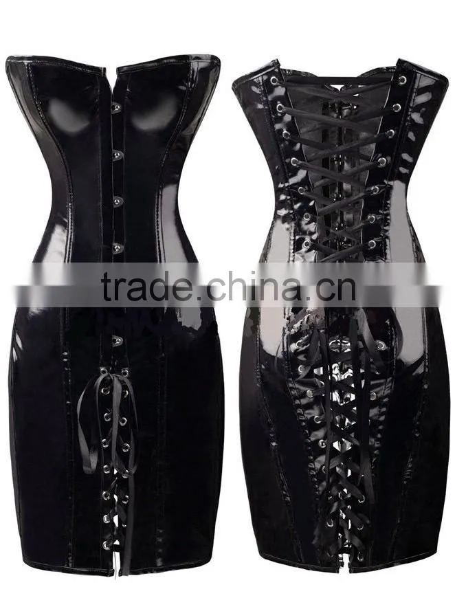 Hot selling slimming sexy corset sexy mature corset sexy leather corset