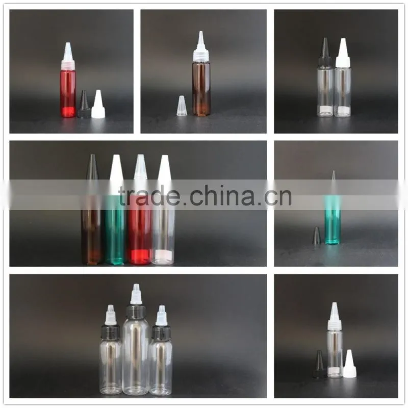 Unique shaped plastic bottles with black unicorn bottle for e liquid with 30ml 60ml 120ml unicorn bottle twist cap pet