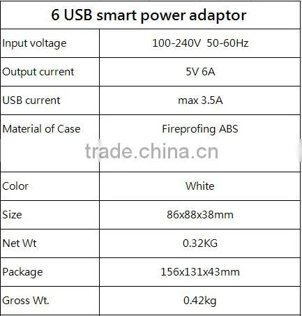 HOT new product for 2016 multi USB charger 6 ports charging station for mobile phone