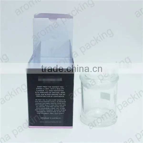 customer luxury design colorful cardboard box for candle packing