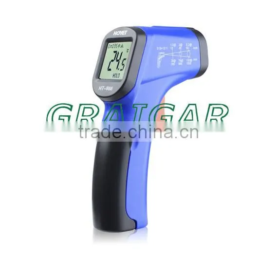Infrared thermometer HT-866 (-50-330 centigrade) hand-held with LCD DISPLAY economical type for industry