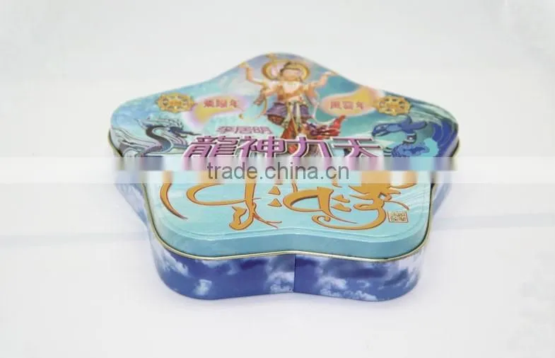 Customer design shape candy tin box star tin
