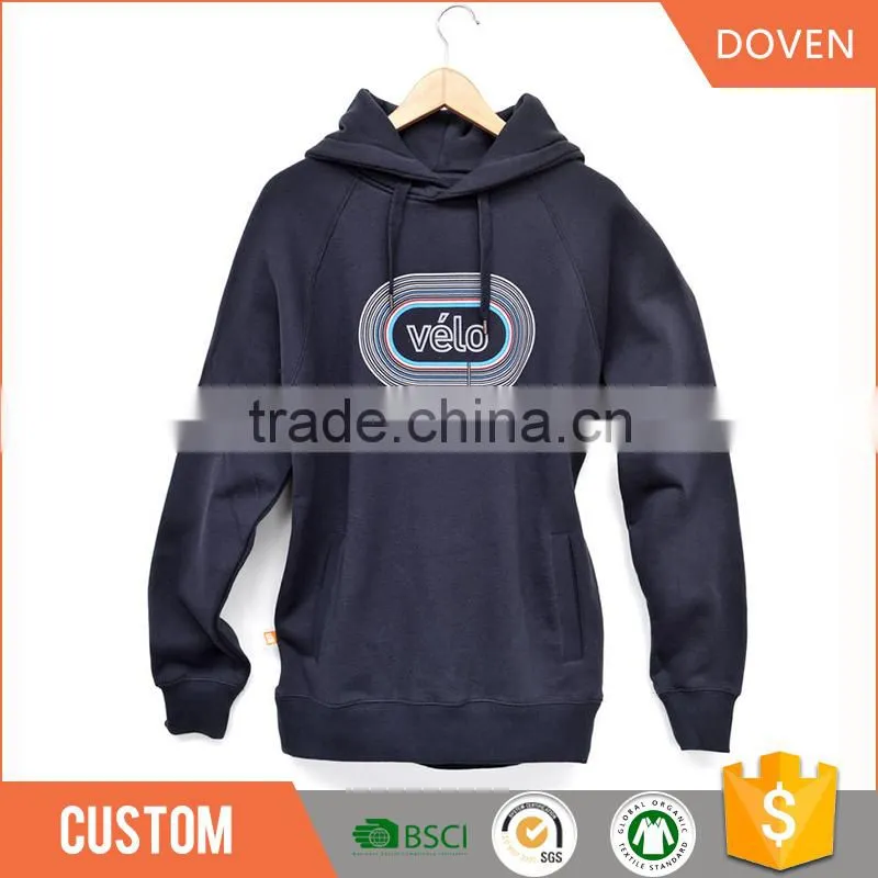 Wholesale customized cotton polyester fleece pullover hoodies